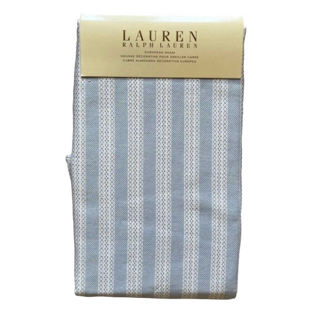 Lauren Ralph Lauren Euro Sham Harbor Island Paisley Chambray Blue